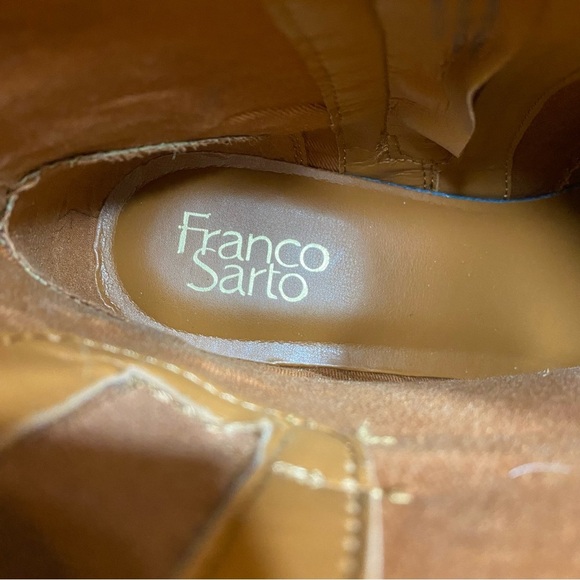 Franco Sarto Elese Brown Leather Bootie 9M - Picture 12 of 14
